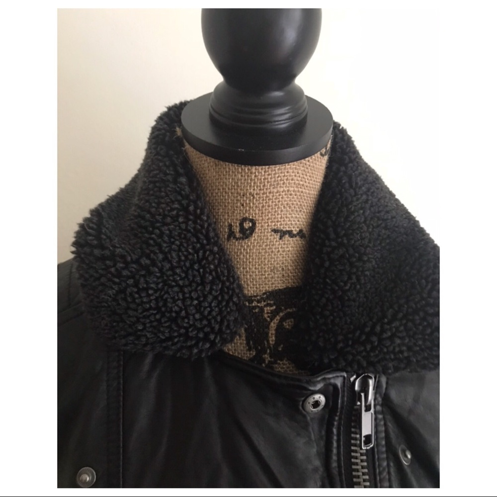 NWT FREE PEOPLE VEGAN LEATHER MOTO JACKET - Picture 4 of 7